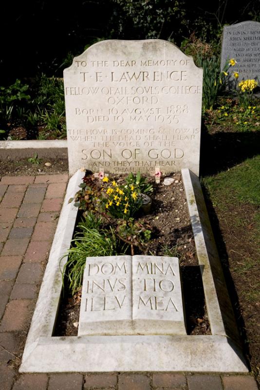 Grave of T.E. Lawrence (Lawrence of Arabia)